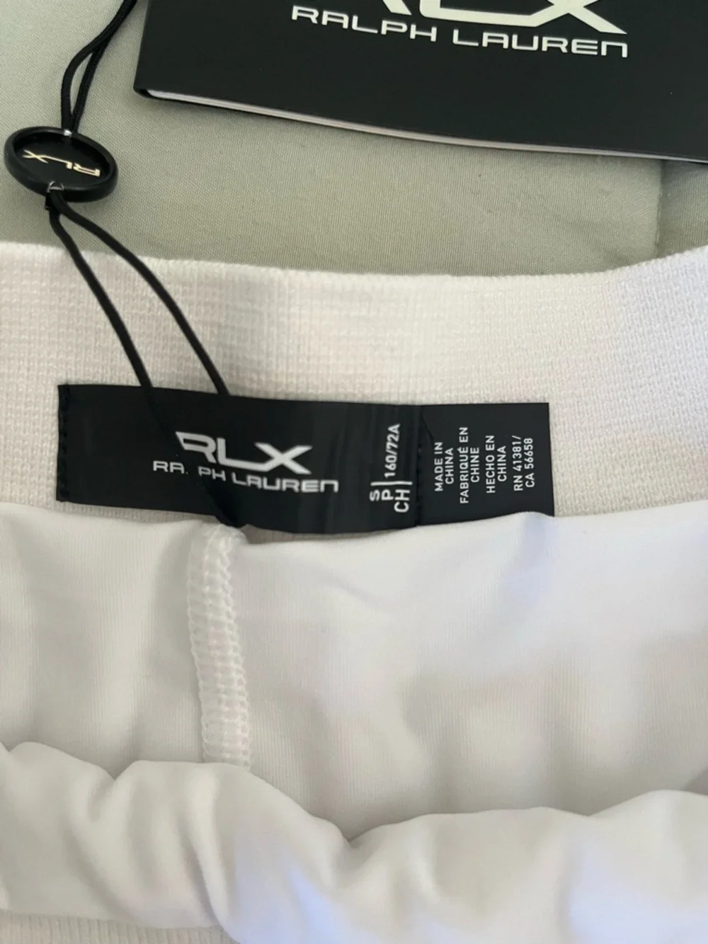 Ralph Lauren RLX Cream Pleated Tennis Skort with Blue Stripe size small - Picture 6 of 10